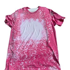 a bleached pink med softsyle gildan Tshirt like made for Susie